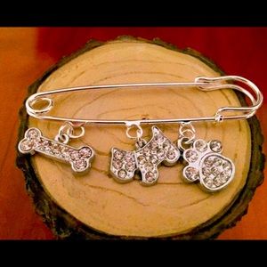 Westie Charm Brooch Pin